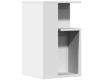 vidaXL Bijzettafel Wit Bewerkt Hout 35x35x60 cm | 56% Korting