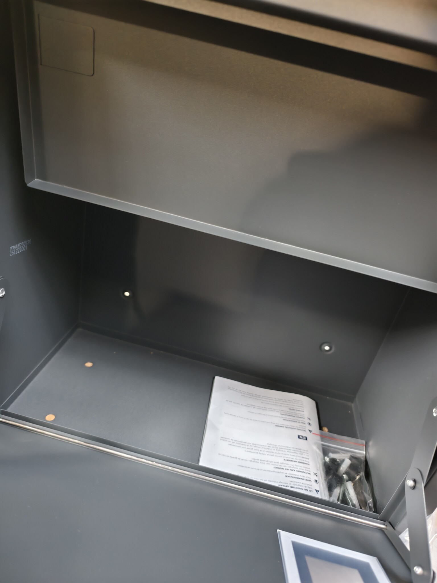 Pakketbrievenbus Antraciet (58% Korting!) - Wandmontage Staal