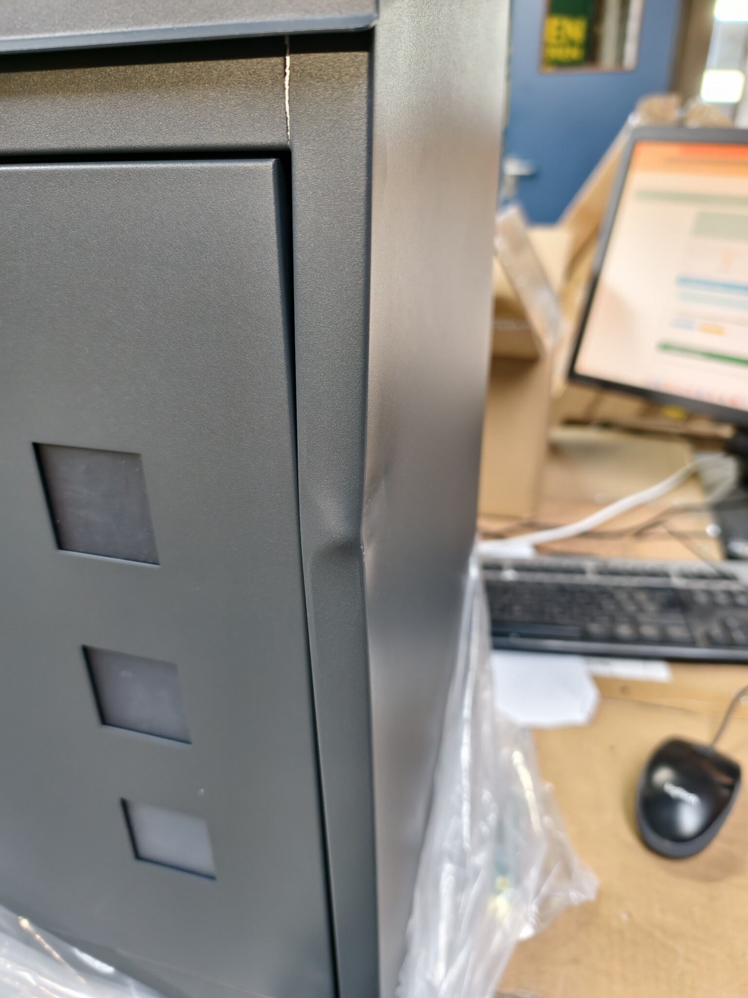 Pakketbrievenbus Antraciet (58% Korting!) - Wandmontage Staal