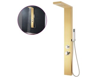 Douchepaneelsysteem RVS Goudkleurig - 46% Korting!