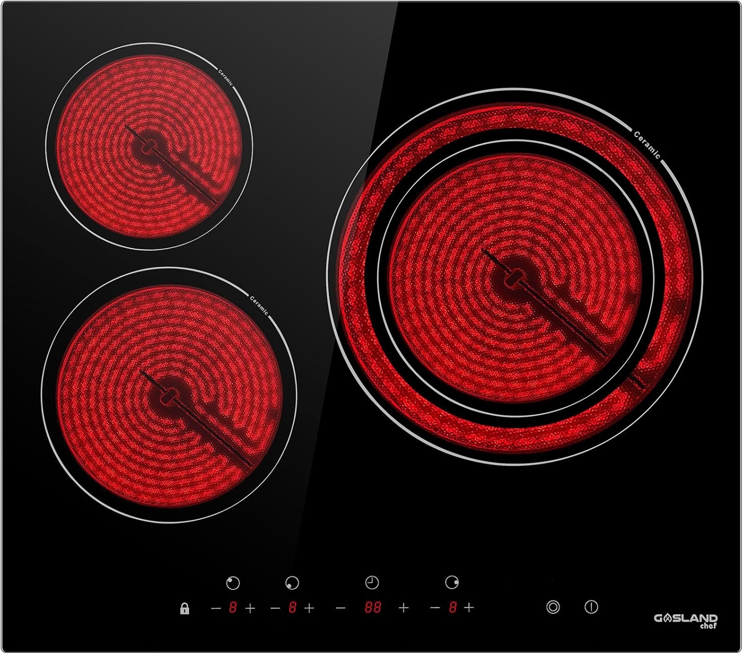 GASLAND Keramische Kookplaat Zwart - 49% Korting!