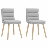 vidaXL Eetkamerstoelen 2x Wolk Grijs - 33% Korting!
