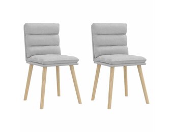 vidaXL Eetkamerstoelen 2x Wolk Grijs - 33% Korting!
