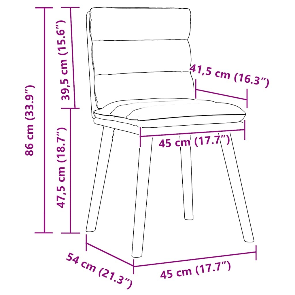 vidaXL Eetkamerstoelen 2x Wolk Grijs - 33% Korting!