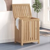 vidaXL Wasmand Massief Teakhout (50x35x60 cm) - 58% Korting!