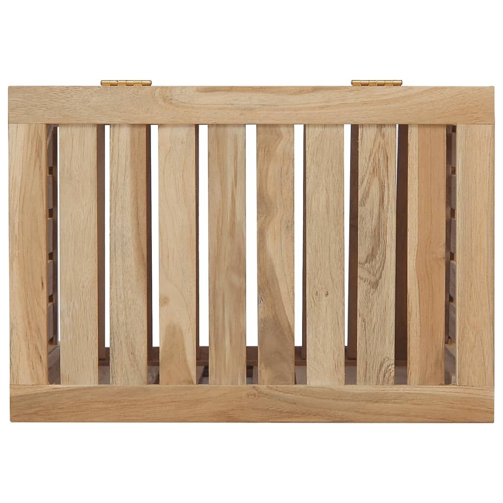 vidaXL Wasmand Massief Teakhout (50x35x60 cm) - 58% Korting!