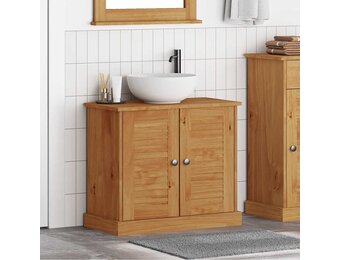 vidaXL Was- en Opslagkast VIGO - Honingbruin - 33% Korting