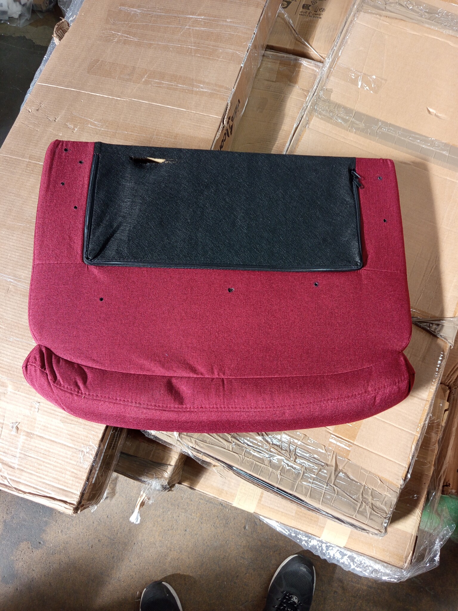 vidaXL Massagestoel Verstelbaar Stof Wijnrood - 54% Korting!