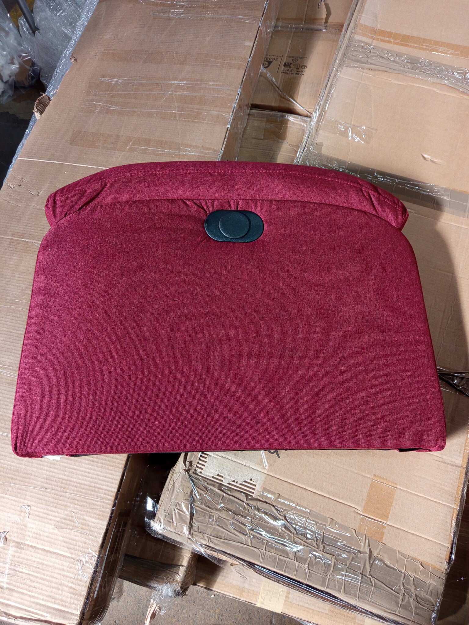 vidaXL Massagestoel Verstelbaar Stof Wijnrood - 54% Korting!