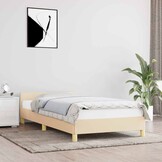 vidaXL Bedframe Crème 90x190cm - 32% Korting!