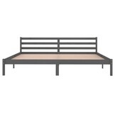 vidaXL Bedframe Grenenhout Grijs 200x200 cm | 69% Korting