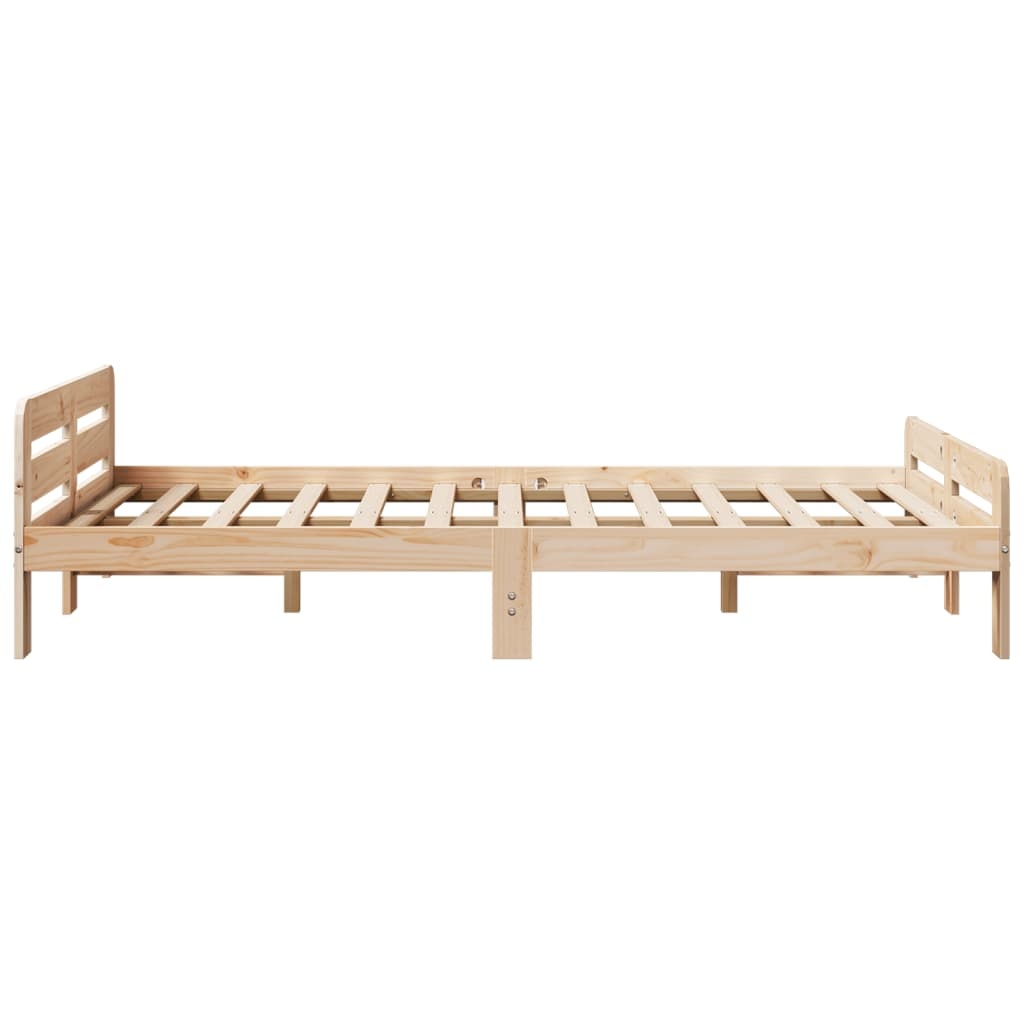 VidaXL Grenen Bedframe 135x190 cm - 46% Korting