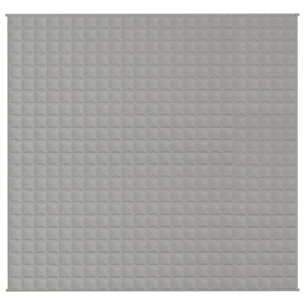 VidaXL Verzwaringsdeken 220x235 cm (15 kg) - Grijs | 33% Korting