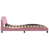 vidaXL Bedframe Fluweel Roze 120x200 cm - 34% Korting