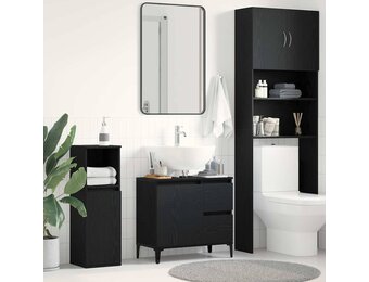 VidaXL Badkamerkast Lade Zwart Eiken - 52% Korting!