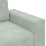 vidaXL Loveseat Bank 120 cm Fluweel Lichtgrijs - 34% Korting!