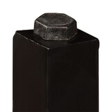 VidaXL Bartafel Gerecycled Hout & Staal - 60x60x107 cm (61% Korting!)