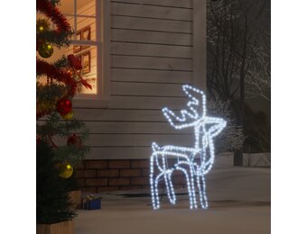 VidaXL Kerstfiguur Rendier Koudwit - 76x42x87cm | 55% Korting