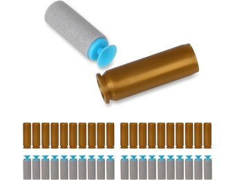 20 Foam Patronen met Zuignap - Grijs/Blauw (45% Korting)