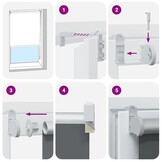 vidaXL Rolgordijn verduisterend 160x175 cm stofbreedte 156,6 cm