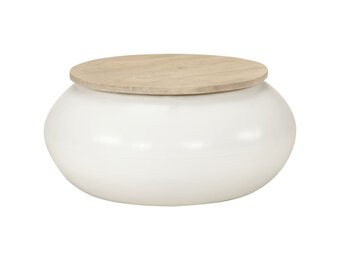 vidaXL Salontafel 51x51x27 cm massief mangohout