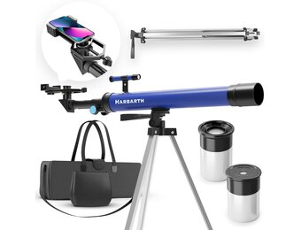 Telescopische lenstelescoop + oculairs - Ideaal voor volwassenen en jonge astronomen - verrekijker, telescopische astronomie, spiegeltelescoop kinderen | sterren, planeten en kosmos