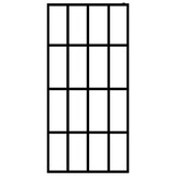 vidaXL Inloopdouchewand 118x190 cm mat gehard glas