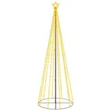 vidaXL Kegelkerstboom 310 LED's 100x300 cm warmwit