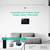 Kavolet Intelligente programmeerbare wifi-thermostaat met uv-index/vochtweergave/vergrendelingsfunctie, spraakbediening, lcd-scherm met achtergrondverlichting