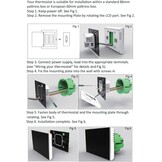 Kavolet Intelligente programmeerbare wifi-thermostaat met uv-index/vochtweergave/vergrendelingsfunctie, spraakbediening, lcd-scherm met achtergrondverlichting