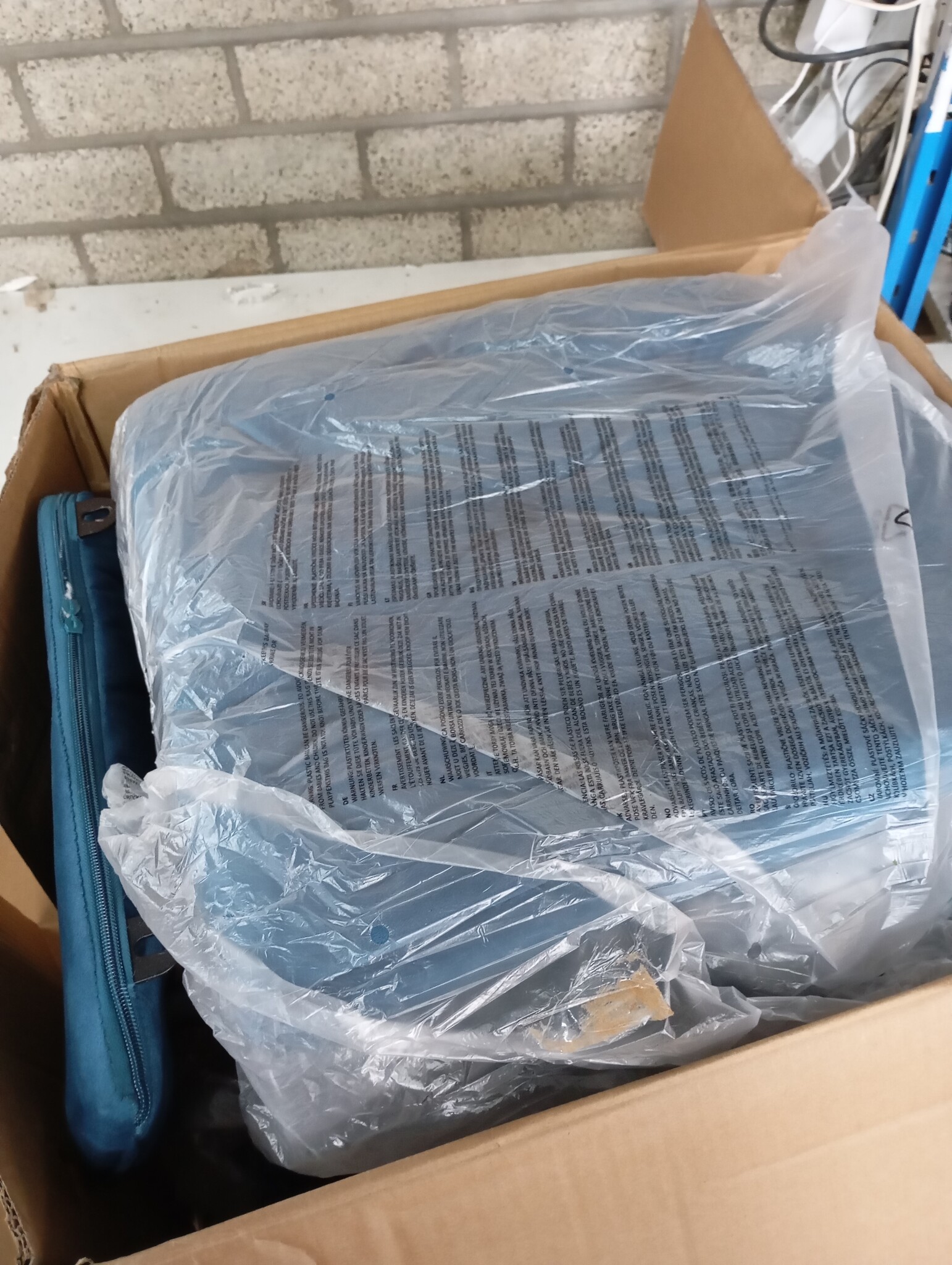 vidaXL Eetkamerstoelen 2 st fluweel blauw