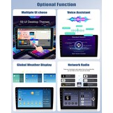 8Core 4G+64G Android 13 autoradio voor Mazda 5 2007-2010 met Navi Carplay Android Auto,9 inch dubbele Din Auto Radio Touch Display met Bluetooth5.0 FM/RDS MirrorLink DSP + camera aan de achterzijde