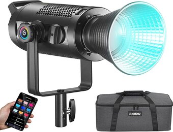 Godox SZ150R RGB COB-videolicht 150 W full-colour LED-licht, CRI 97 en TLCI96, geluidsarme warmteafvoer, 13 Fx-effecten, meerdere afstandsbedieningsmethoden