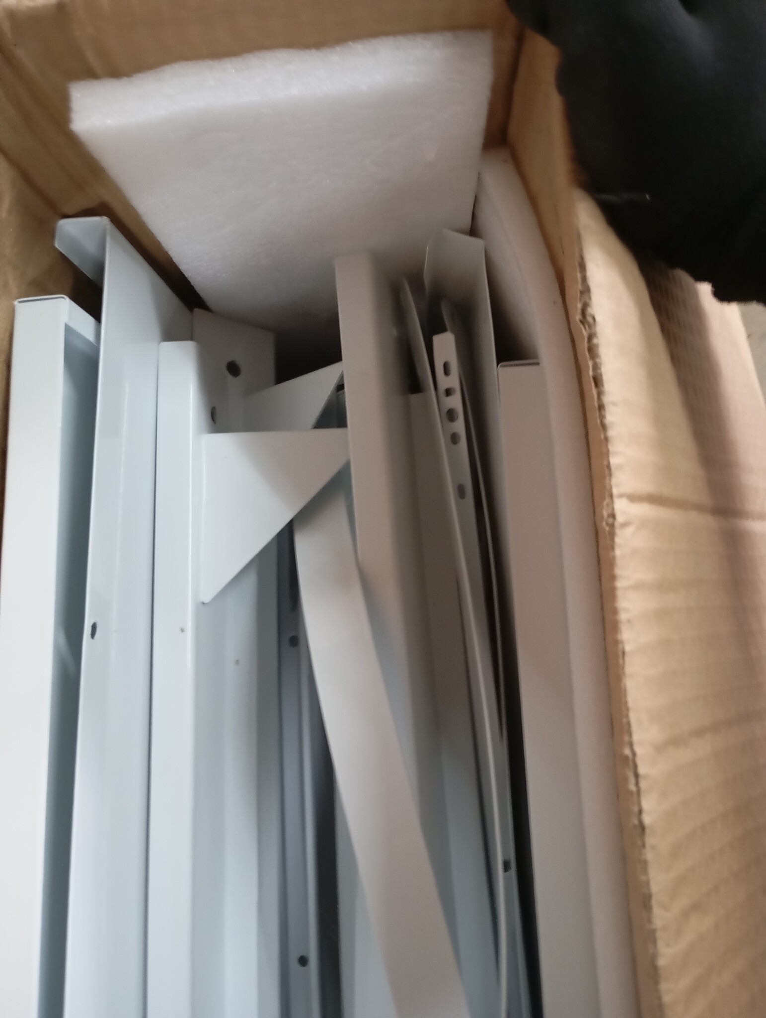 vidaXL Dubbele wasmachine sokkel met uittrekbare planken wit