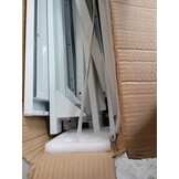 vidaXL Dubbele wasmachine sokkel met uittrekbare planken wit