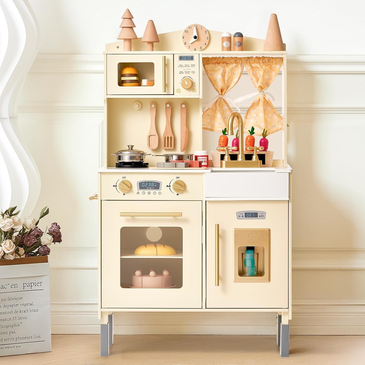 Giant bean Houten Keuken Speelset Jongens Pretend Keuken Speelgoed voor Kinderen