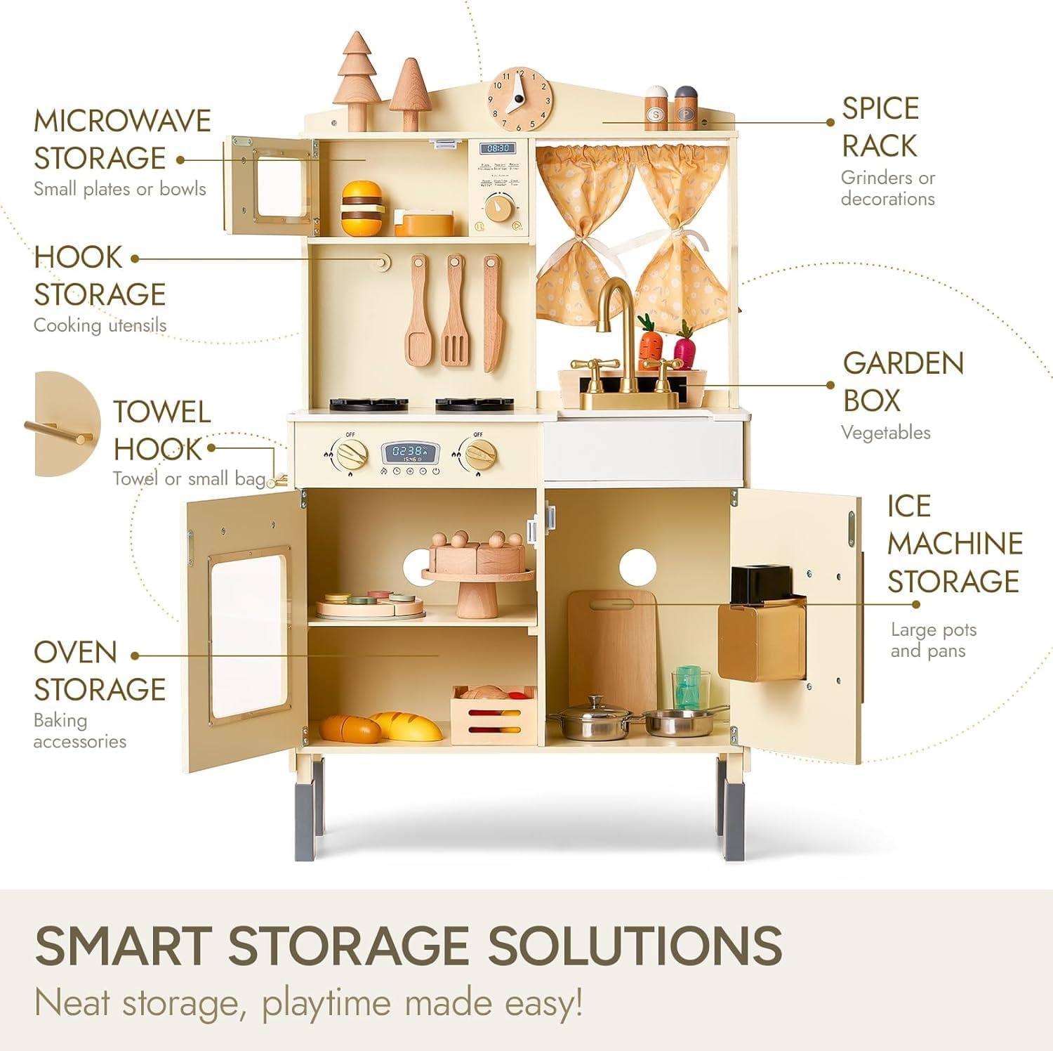 Giant bean Houten Keuken Speelset Jongens Pretend Keuken Speelgoed voor Kinderen