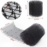 Doornrooster, dierenbarrière, kattenafweerstrips, dierenbarrière met spikes, 200 x 30 cm, anti-kattennetwerk met 8 U-vormige grondankers, voor tuin, kattenafweer, spikes, dierenverjager