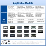 eonon Q53Pro 9 "2.5D IPS Android 10 Auto GPS NAV Sat DSP BT Ingebouwde CarPlay Android Auto Amp Autoradio Ondersteuning WiFi voor SEAT Skoda Golf