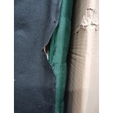 vidaXL Kuipstoel met voetenbank fluweel donkergroen