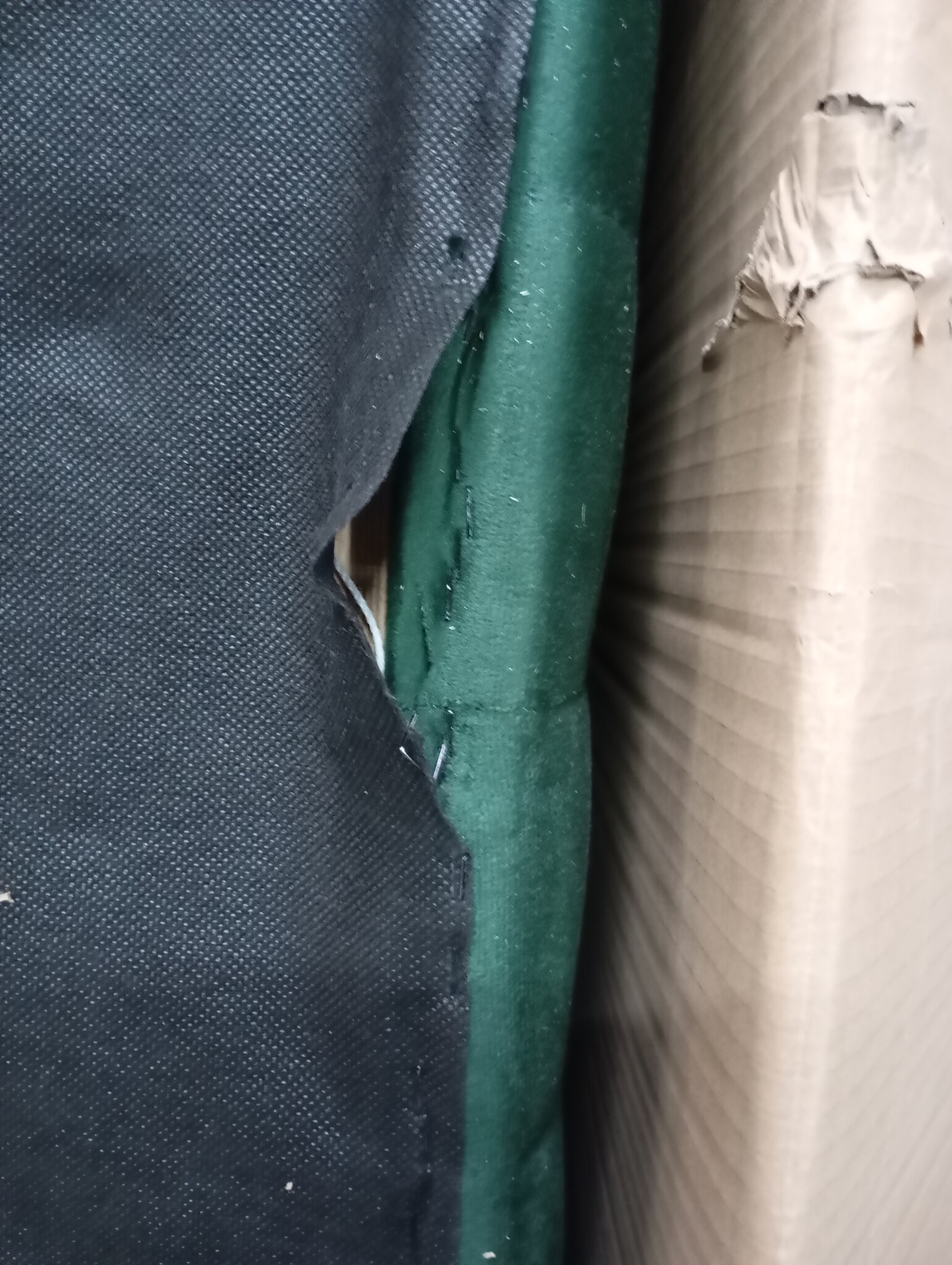 vidaXL Kuipstoel met voetenbank fluweel donkergroen