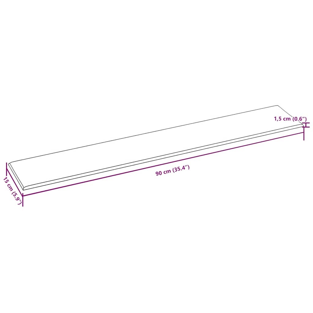 vidaXL Wandpanelen 12 st 1,62 m² 90x15 cm fluweel crèmekleurig