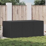 vidaXL Tuinbox 180x90x70 cm poly rattan zwart