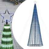 vidaXL LED-kerstboom 688 LEDs 300 cm blauw