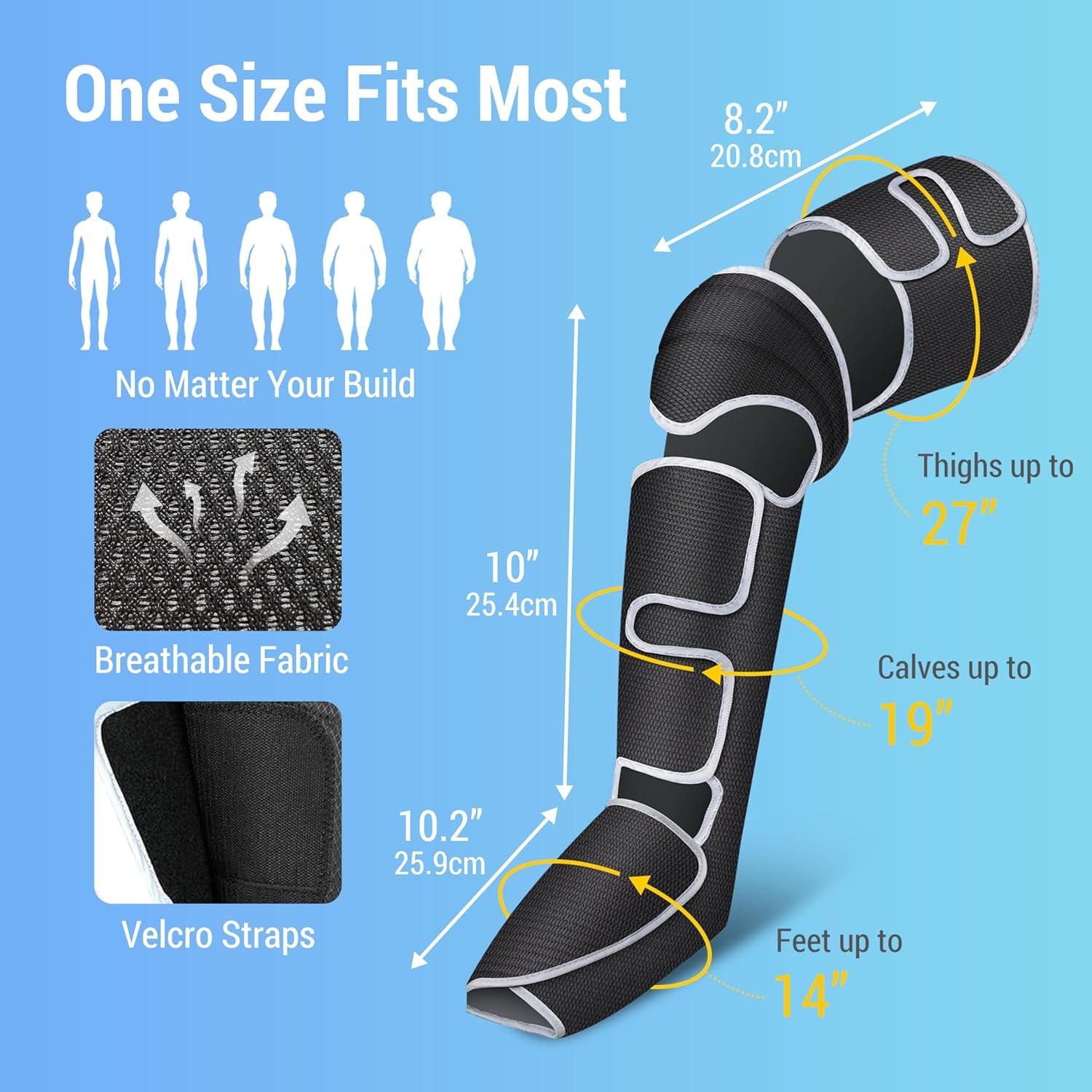 COMFIER Beenmassager Zwart - 48% Korting