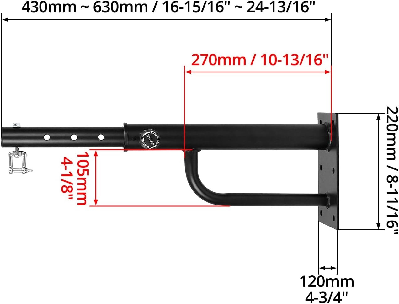 QWORK Bokszakbeugel Massief Staal 51% Korting