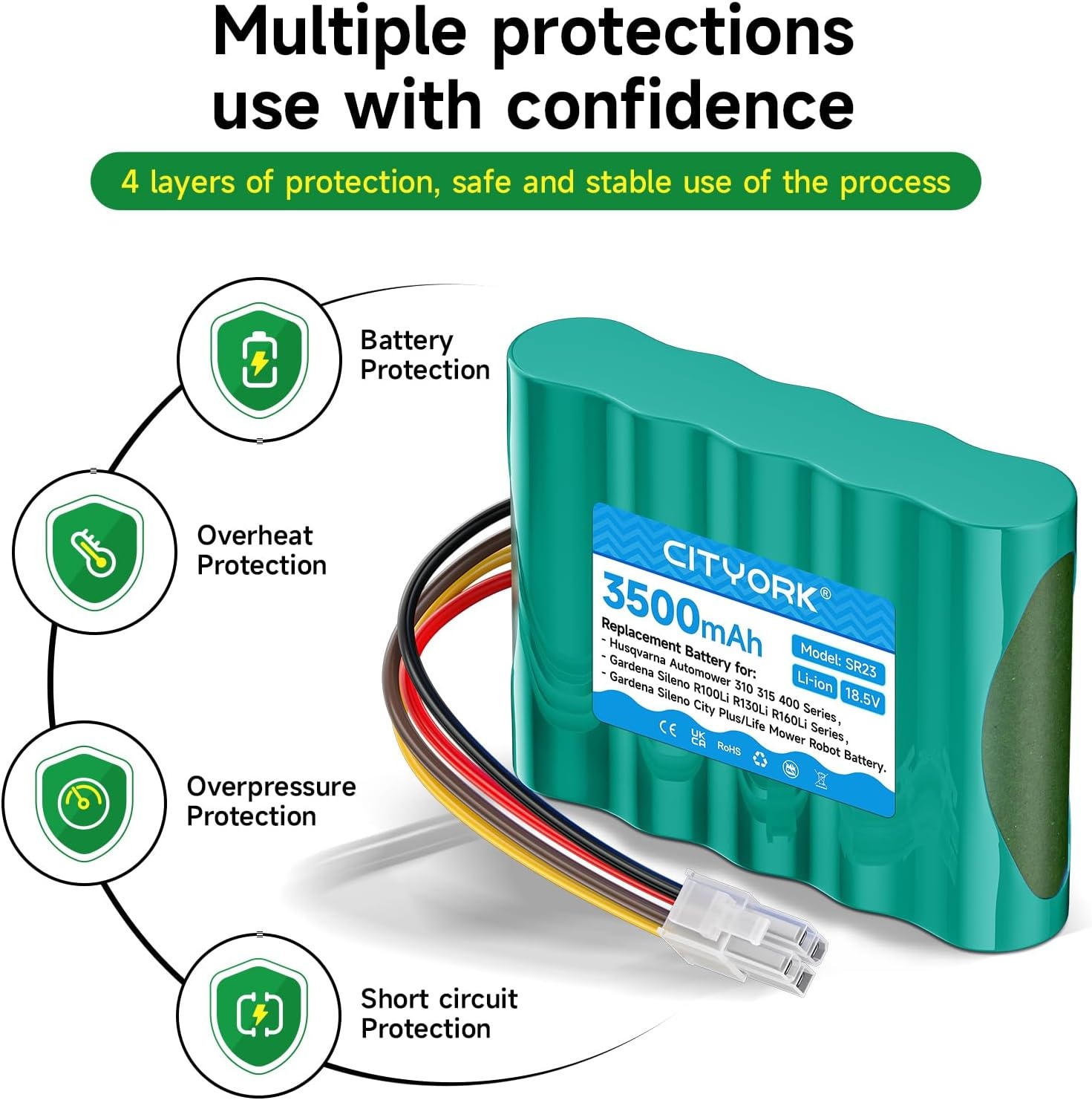 CITYORK Reserveaccu Robotmaaier - 26% Korting!
