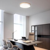 Vikaey Plafondlamp Wit Hout LED 4000K 36W - 27% Korting!