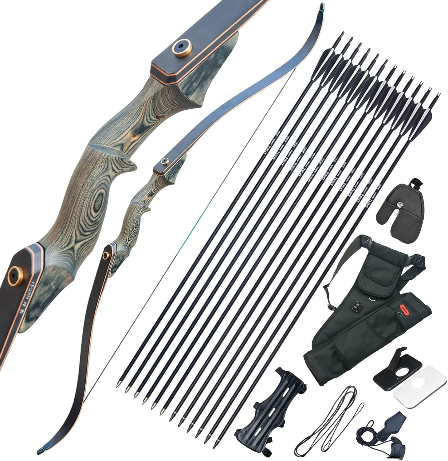 EinMAIQi Recurveboog Set 60" (30-60 lbs) - Rechtshandig | -29%