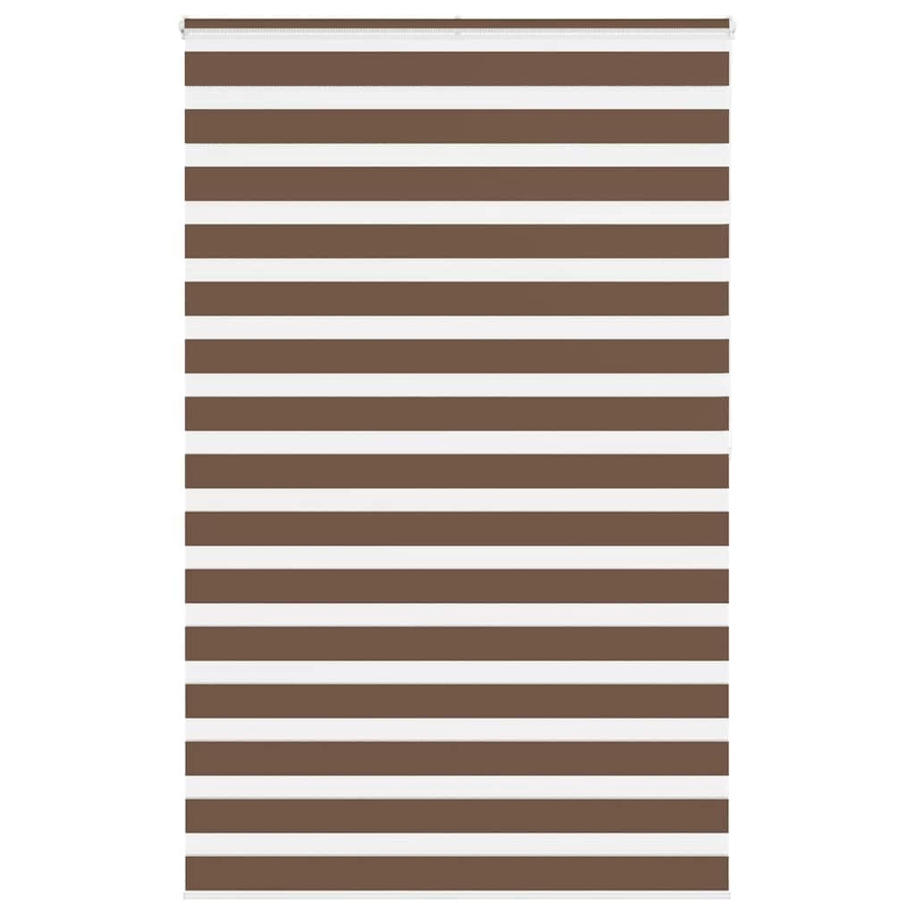 vidaXL Zebra Rolgordijn Bruin (140x200cm) - 41% Korting